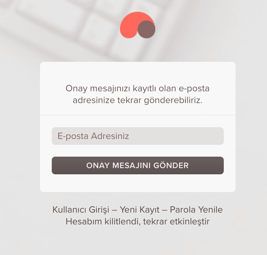 onay mesajını gönderme