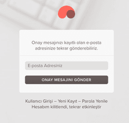 onay mesajını gönderme