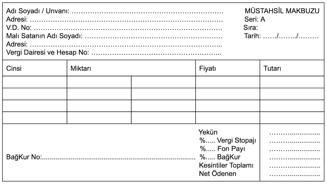 muhtahsil makbuzu örnek